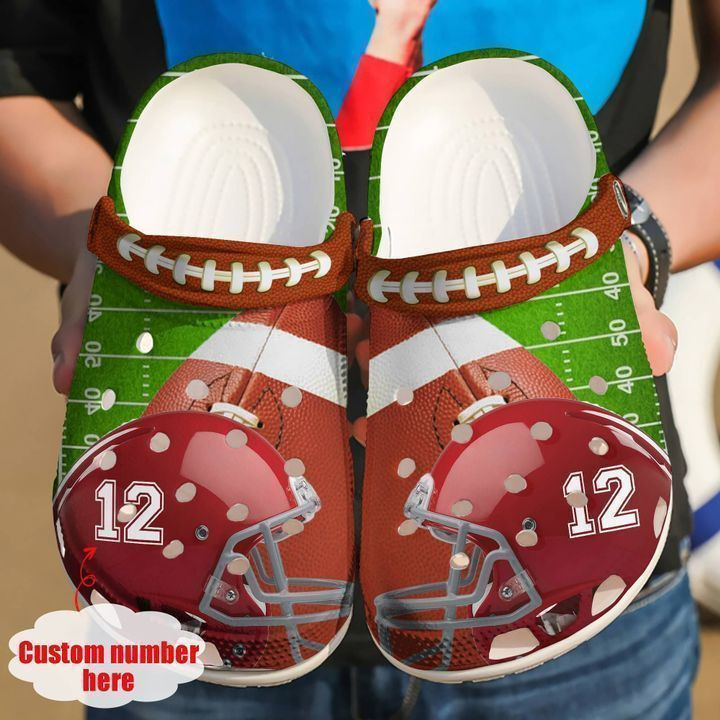 Football Personalized Lover clog Shoes 2