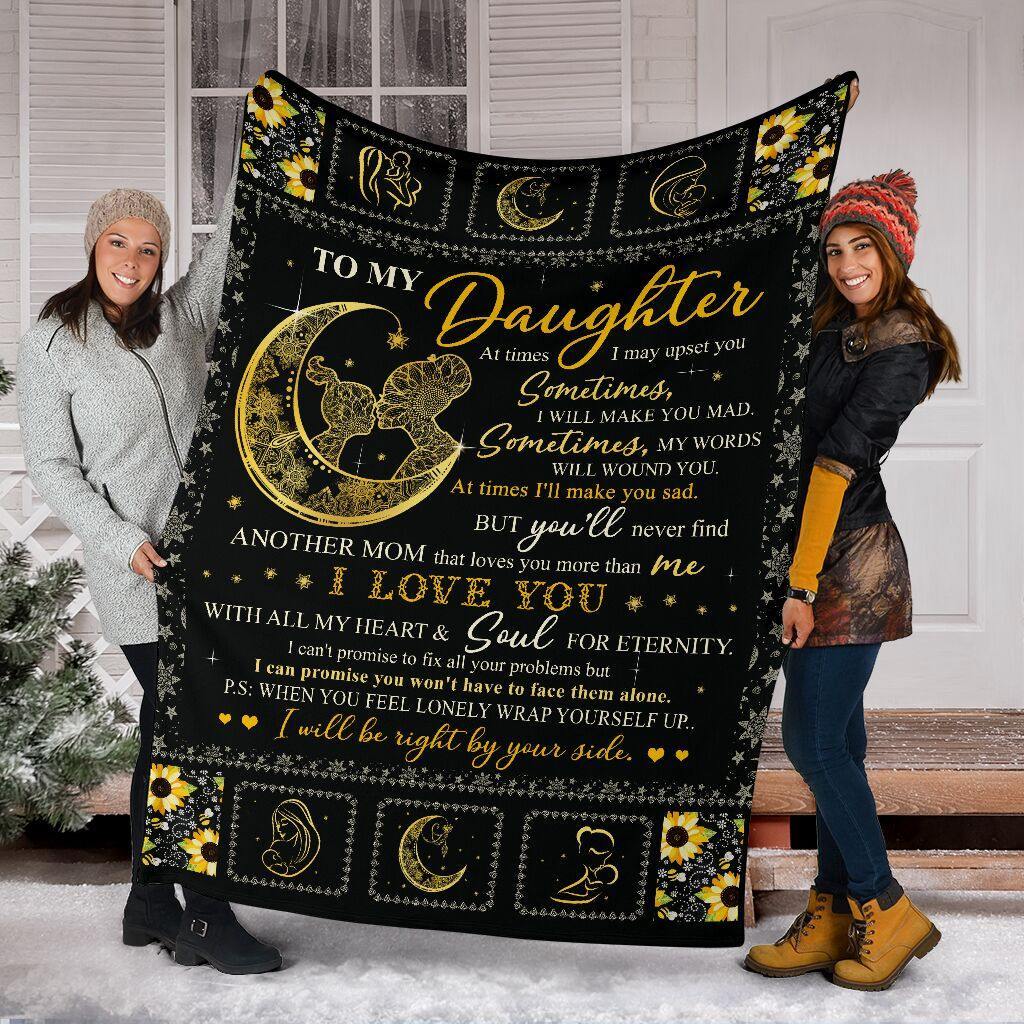 To My Daughter, I Will Be Right By Your Side –  Gift For Daughter Home Decor Gift For Family – Sherpa Blanket Fleece Blanket