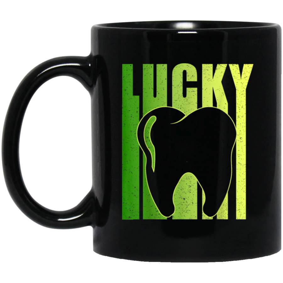 Funny Vintage Lucky Irish Dentist St Patricks Day Gift Mug