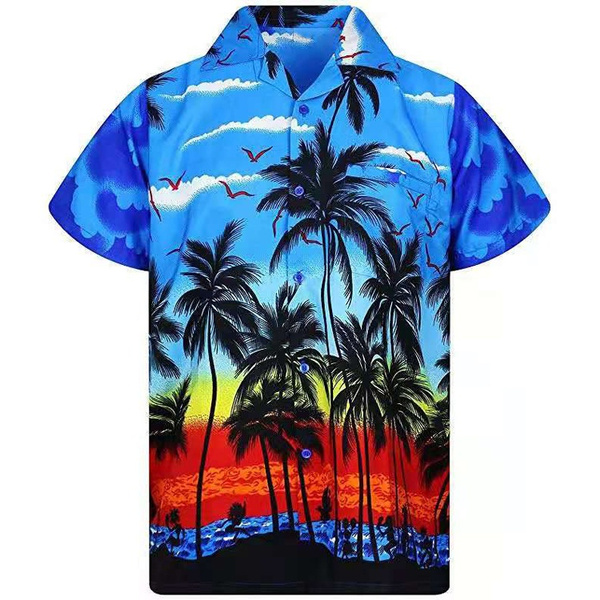 Beach Palm Vacation Party Aloha Hawaiian Shirt | Unisex | Adult | Hw5187