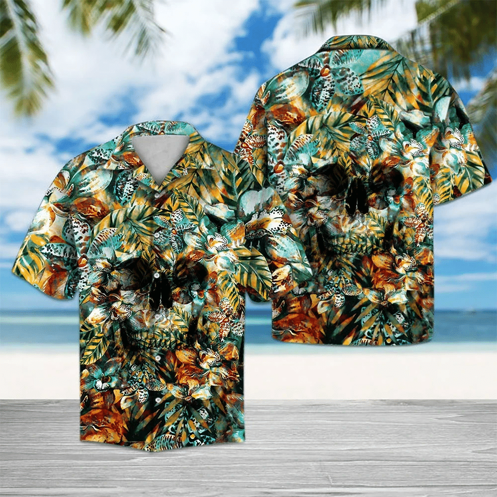 Skull Tropical Hawaii Shirt Unisex Adult Ha29170