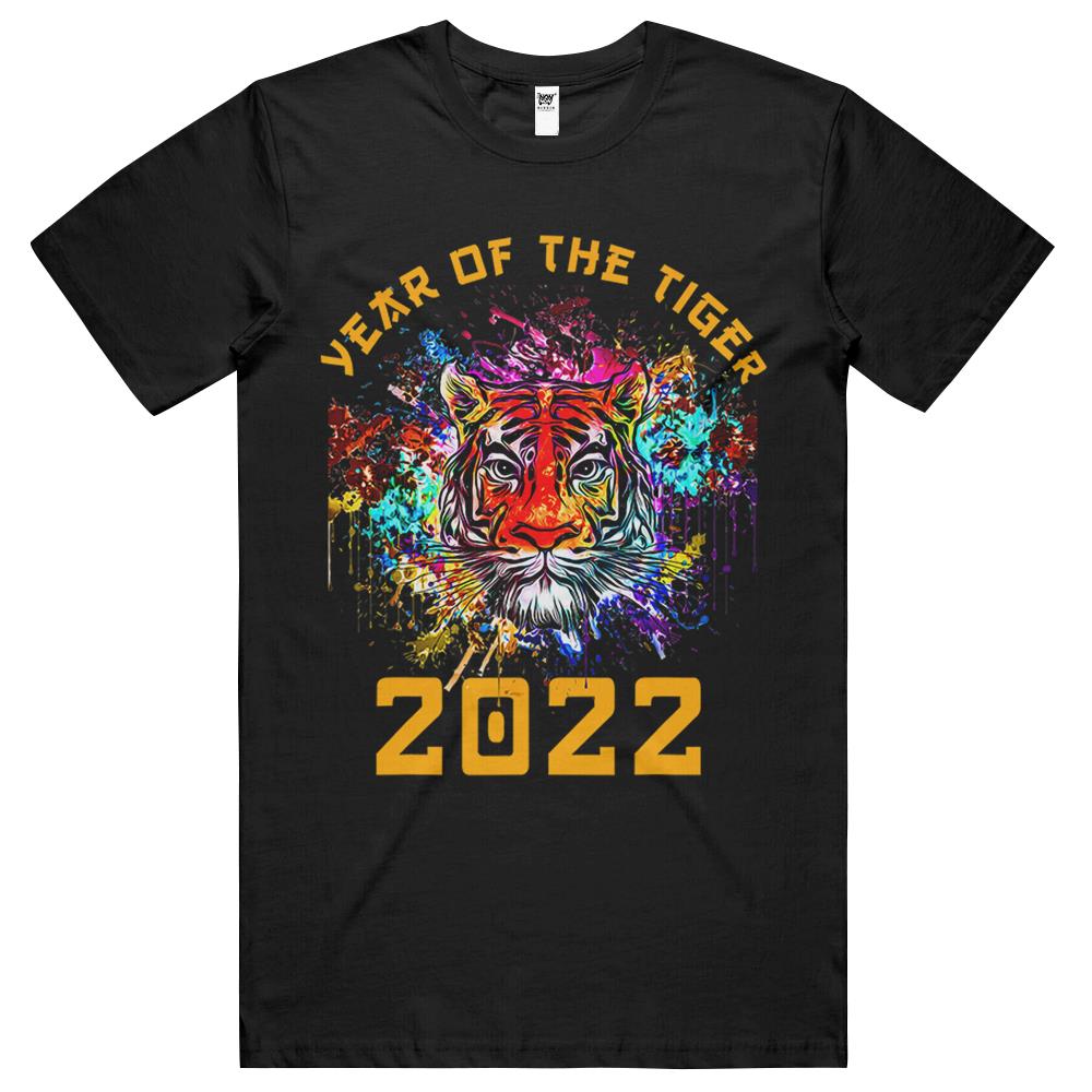 Year Of The Tiger Horoscope Art Happy Chinese New Year 2022 T Shirts