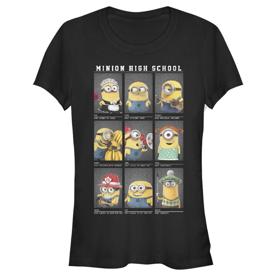 Despicable Me Girl’s Minion High School Yearbook  T Shirt