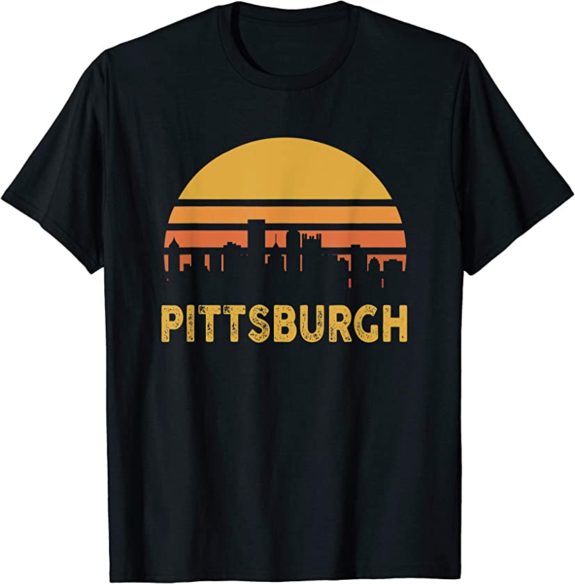 Vintage Retro Pittsburgh Pennsylvania July 4th Independence T-Shirt