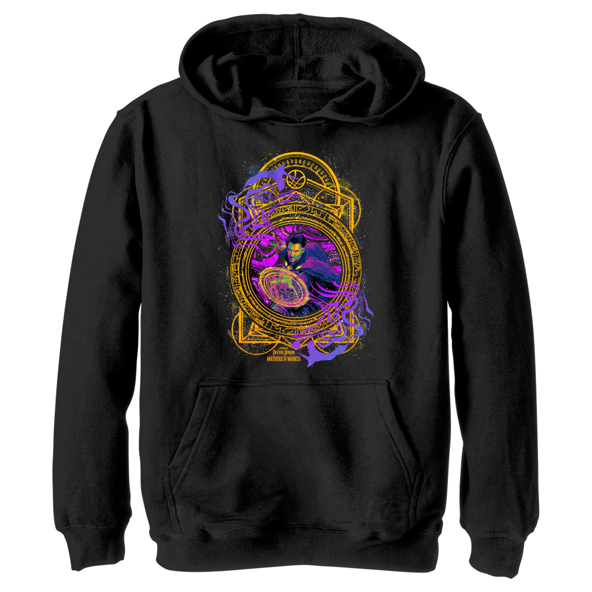 Boy’S Marvel Doctor Strange In The Multiverse Of Madness Neon Magic Pull Over Hoodie