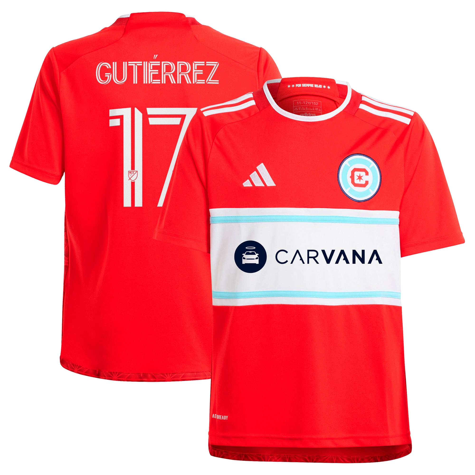 Brian Gutiérrez Chicago Fire Youth 2024 Return To Red Replica Player Jersey  Red