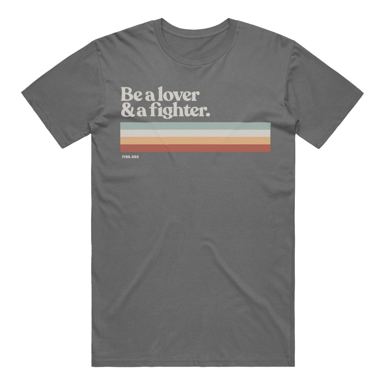 Be A Lover & A Fighter – Charcoal