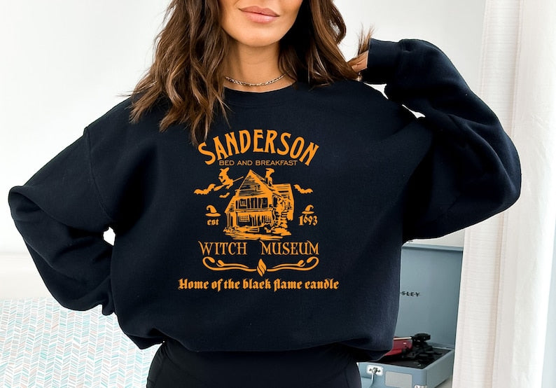 Sanderson Witch Museum Halloween Sweatshirt 2D Crewneck Sweatshirt All Over Print Sweatshirt For Women Sweatshirt For Men Sws4217