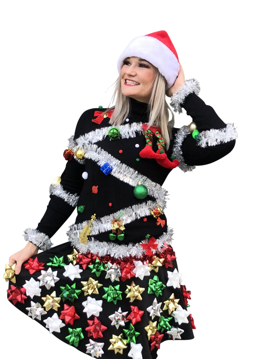 Ugly Christmas Sweater – Christmas Tree Sweater 3D