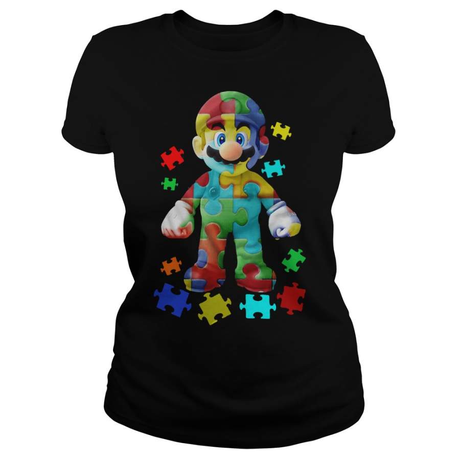 Super mario autism Ladies-T-Shirt – 2019