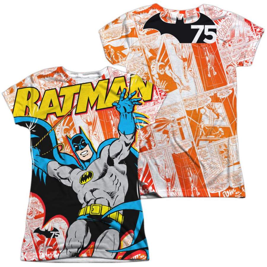 Batman 75 Panels Juniors All Over Print T-Shirt