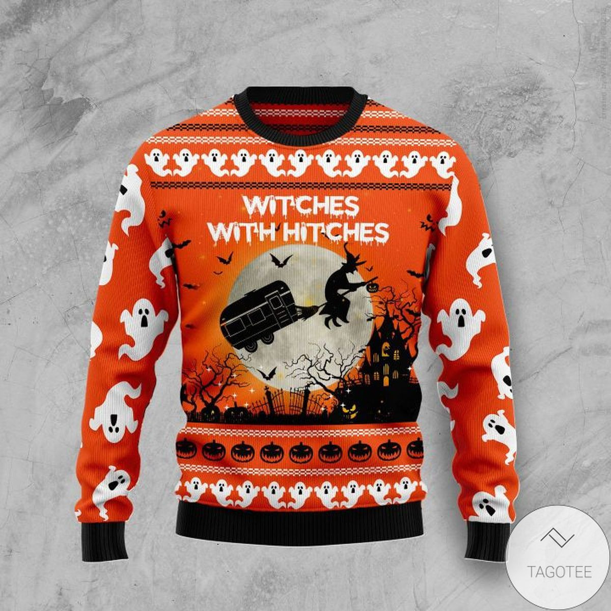 Caravan Witch Ugly Christmas Sweater 2021