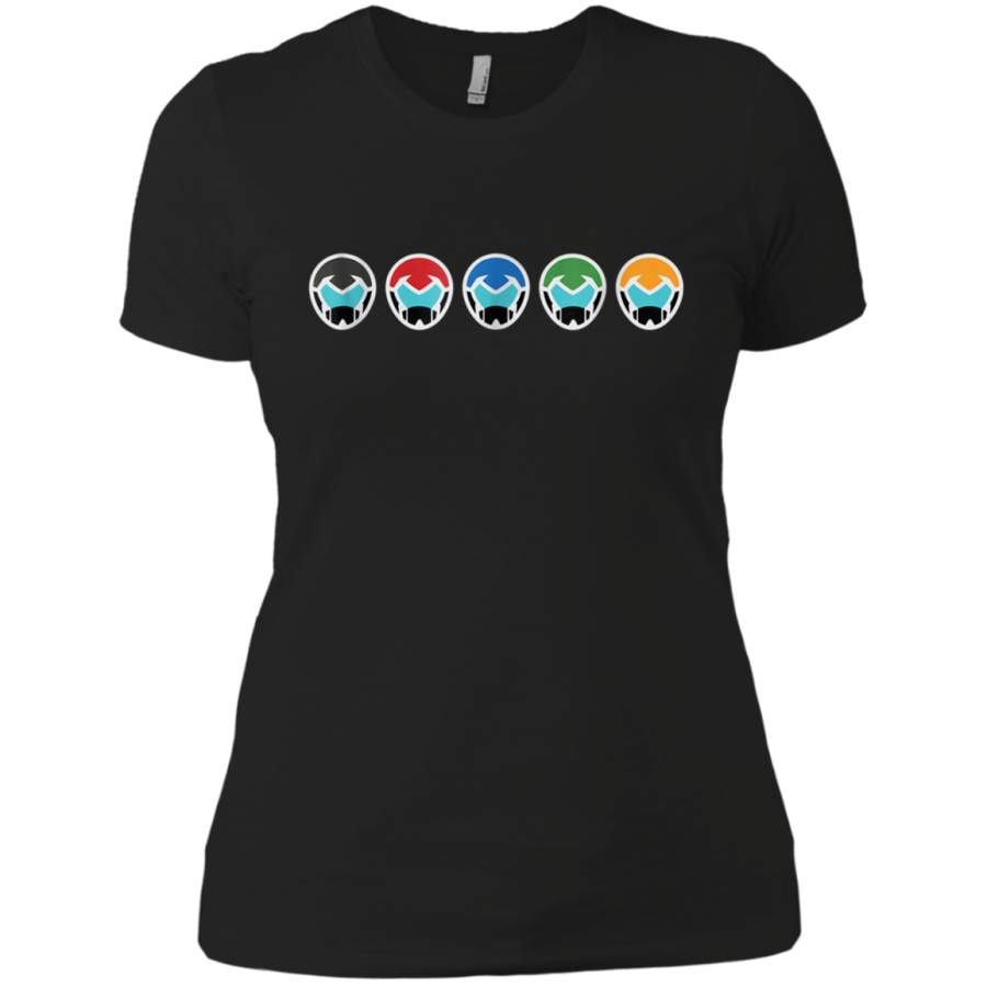 AGR DreamWorks – Voltron Helmets Ladies T-Shirt