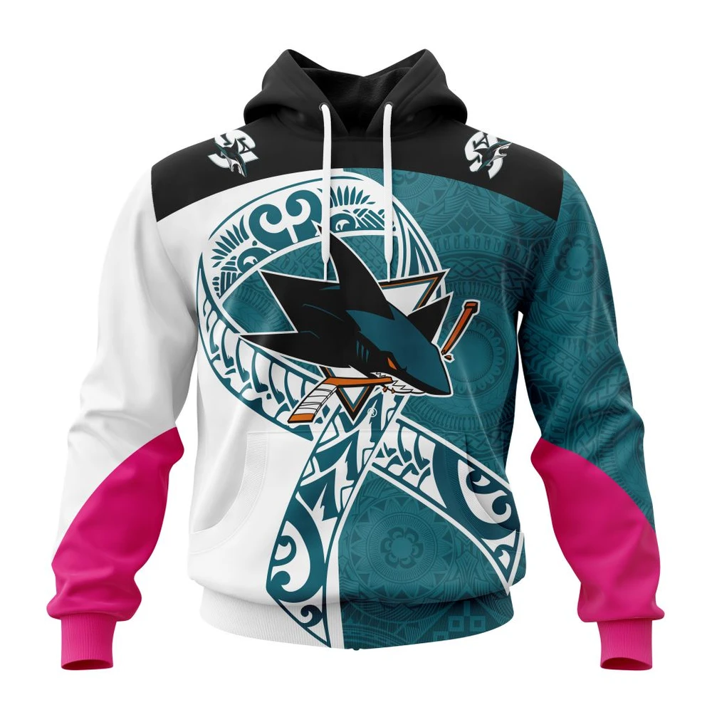 Hoodie San Jose Sharks, Specialized Samoa Fights Cancer Jersey Qtnhl080524A3283Hd