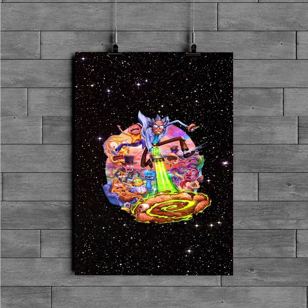 rick and morty logo poster - EmprintsTOP