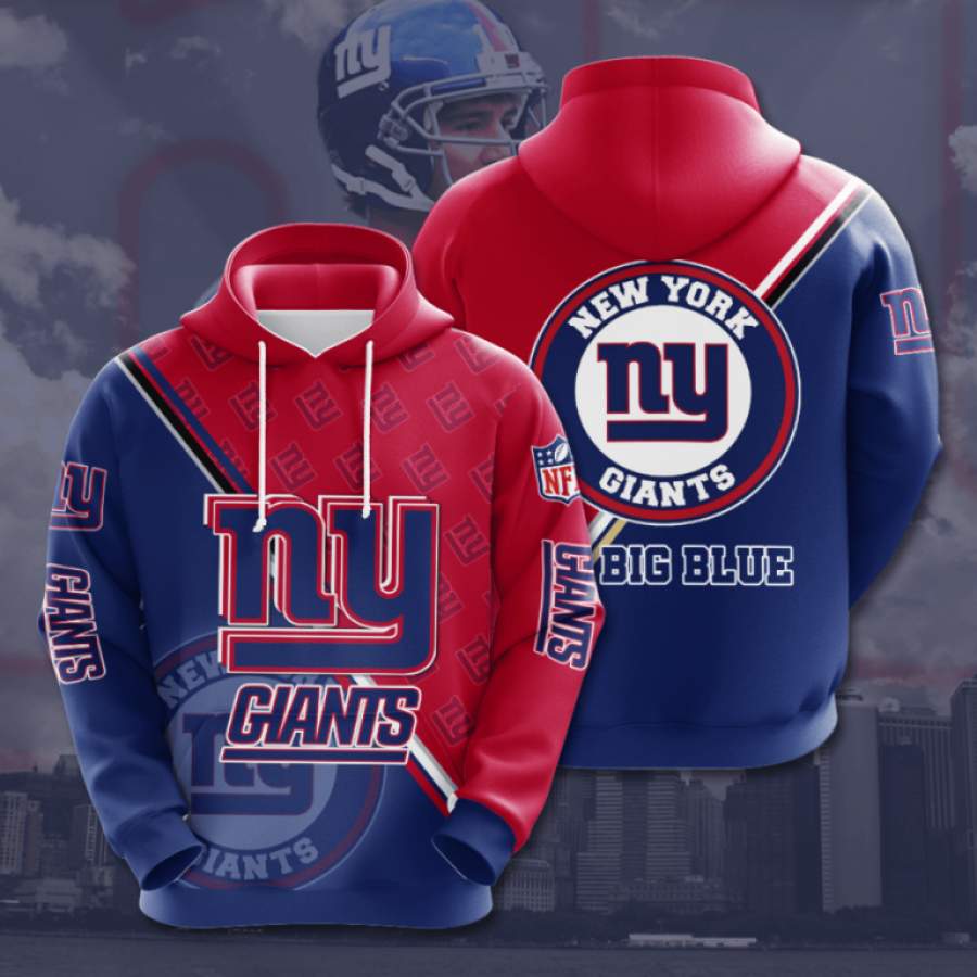 New York Giants Hoodie 3D Style2809 All Over Printed