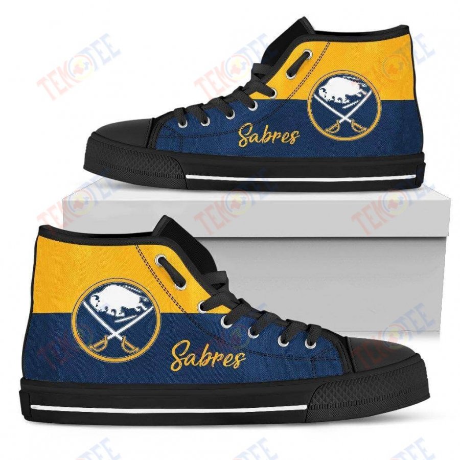 Mens Womens Buffalo Sabres High Top Shoes Divided Colours Stunning TMT212