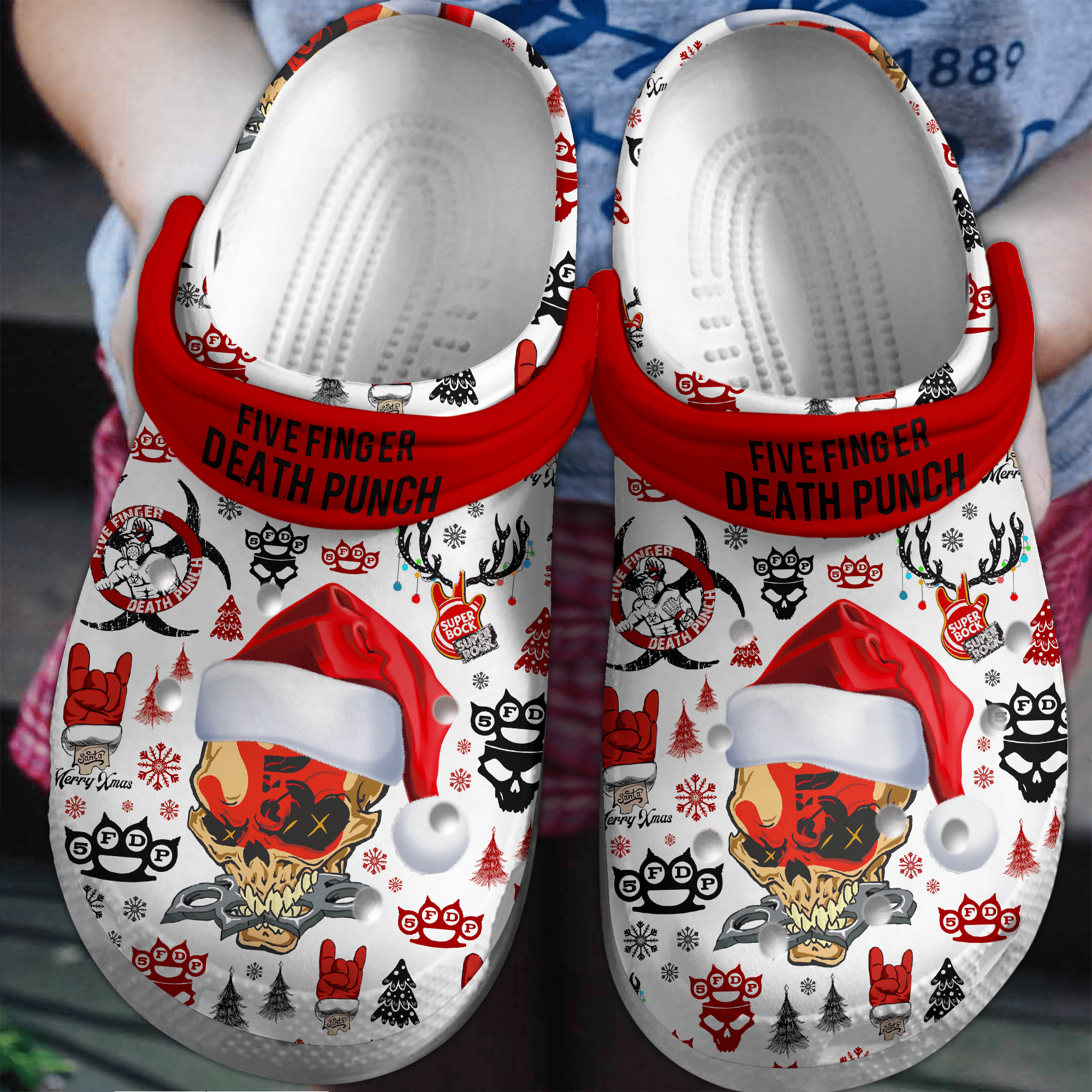 Five Finger Death Punch Music Crocs Crocband Clogs Shoes Comfortable For Men Women and Kids