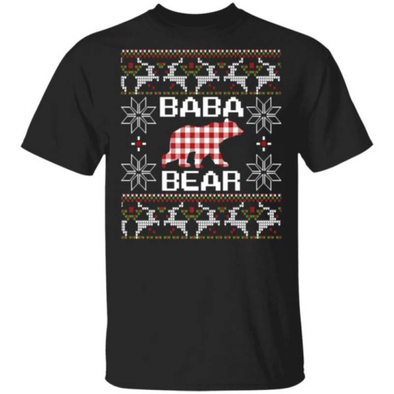 Baba Chinese Bear Matching Family Season Ugly Christmas Sweatshirt Ls Hoodie