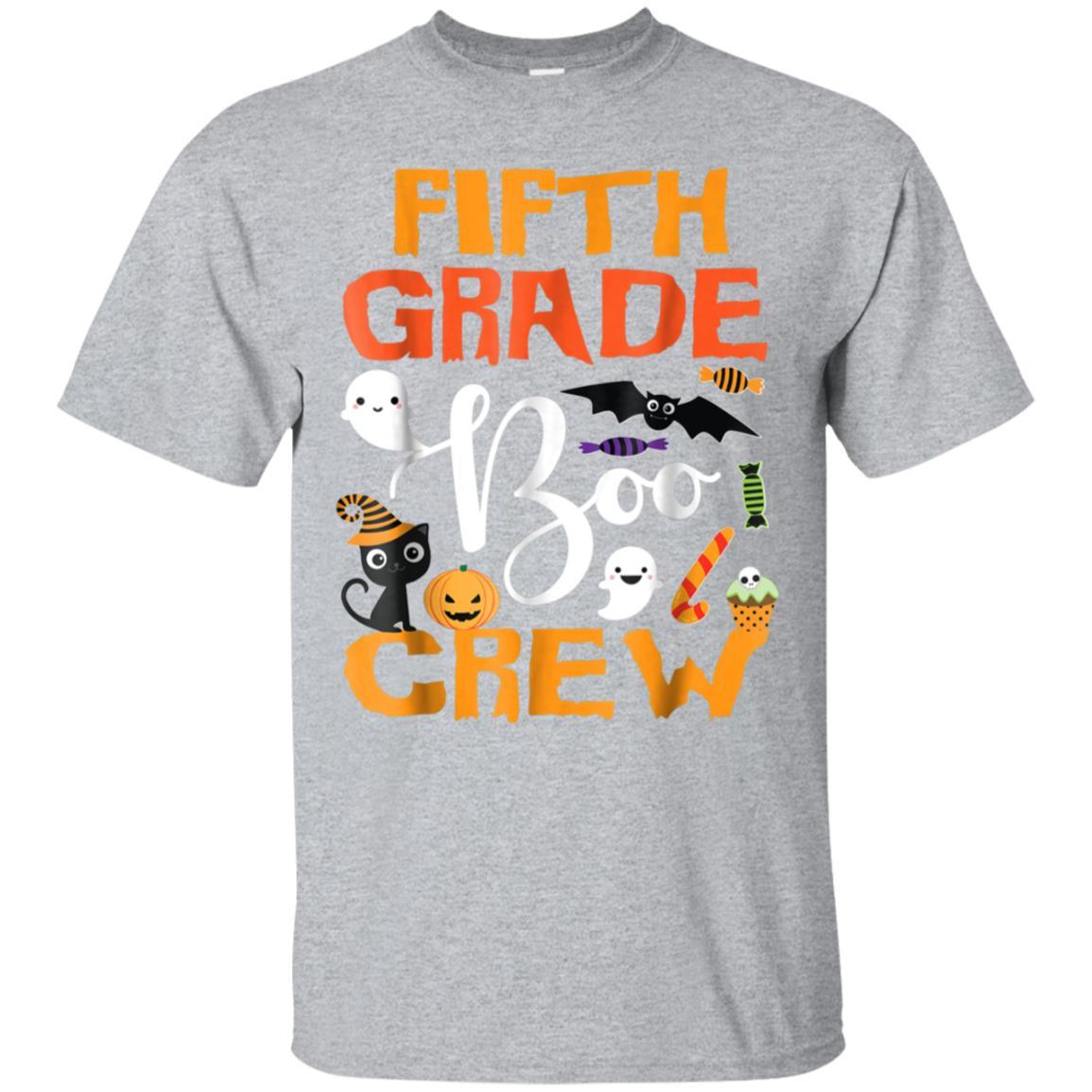 Black Cat Pumpkin Candy Ghost Tshirt Fifth Grade BOO Crew