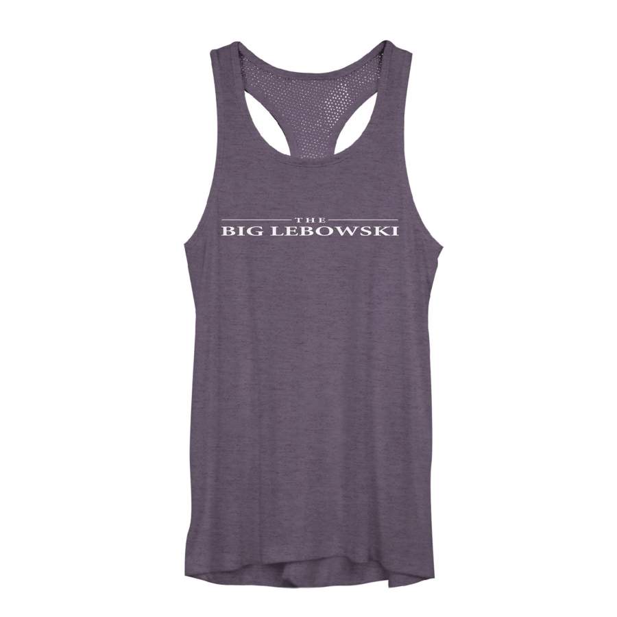 The Big Lebowski Junior’s Classic Logo  Mesh Racerback Tank