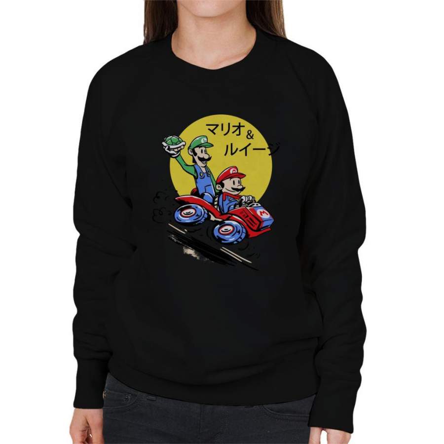 Super Mario Bros Double Dash Antics Women’s Sweatshirt