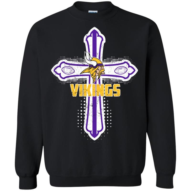 Minnesota Vikings America Sport Cross Sweatshirt