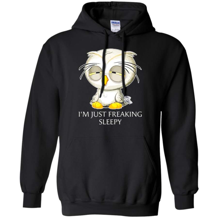 AGR I_m Just Freaking Sleepy Owl Hoodie