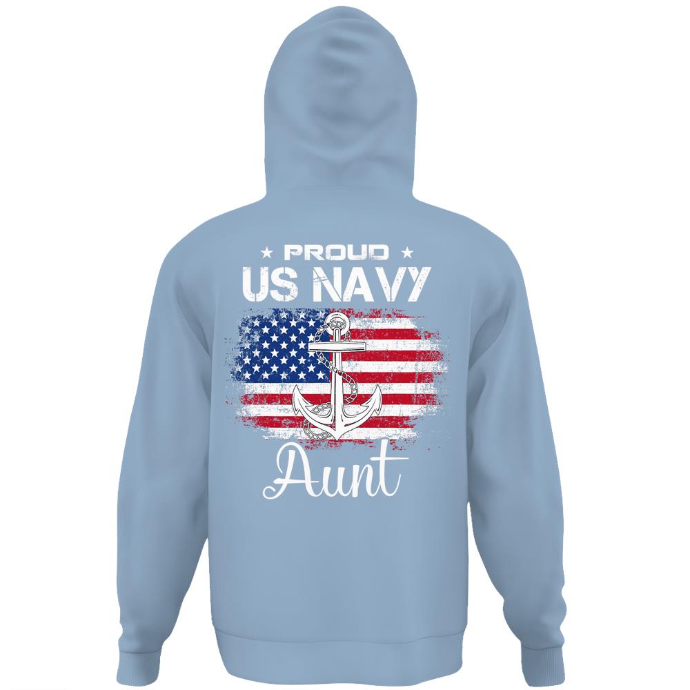 Us Navy Proud Aunt - Proud Us Navy Aunt For Veteran Day Hoodie Print On ...