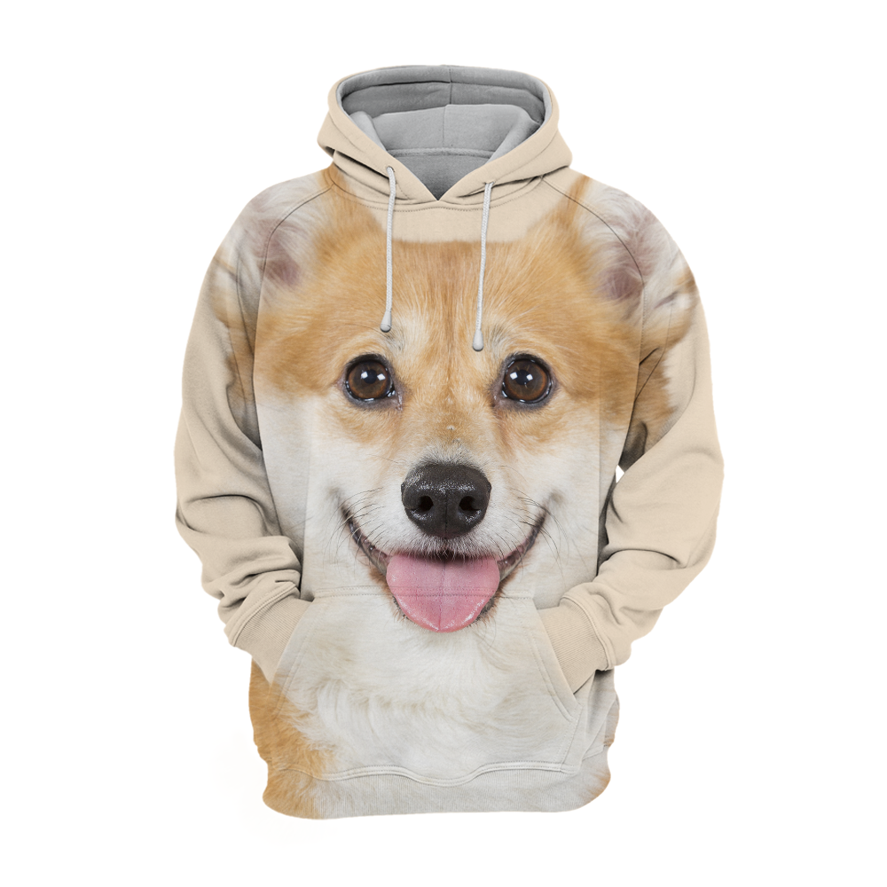 Unisex 3D Graphic Hoodies Animals Dogs Welsh Corgi Happy