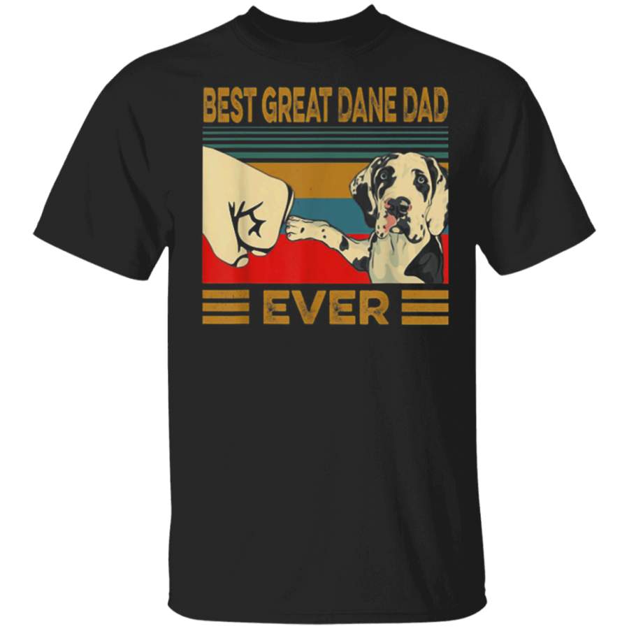 Best Great Dane Dad Ever Retro Vintage T-Shirt