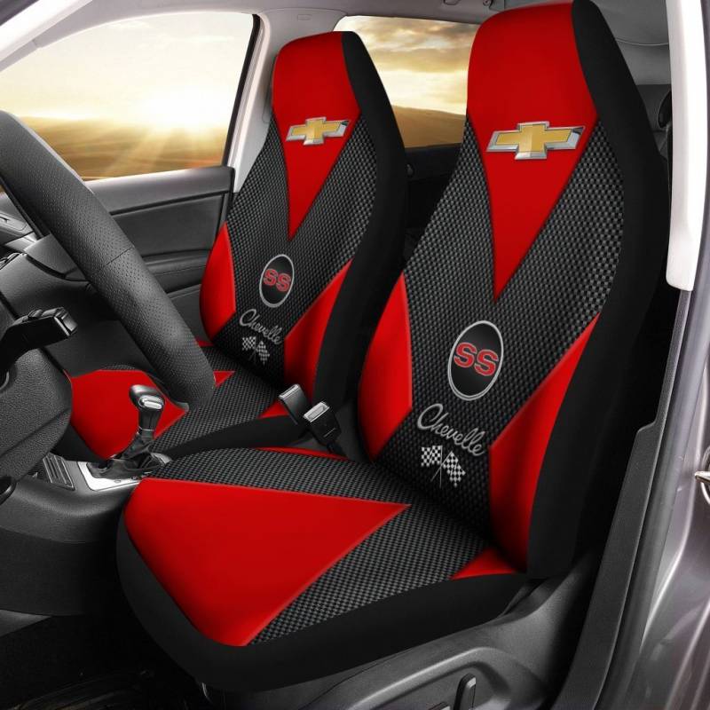 Chevrolet Chevelle- LPH Car Seat Cover (Set of 2) Ver1 (Red)