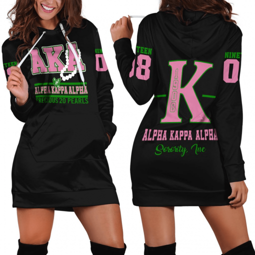 Alpha Kappa Alpha Precious 20 Pearls K 1908 Hoodie Dress