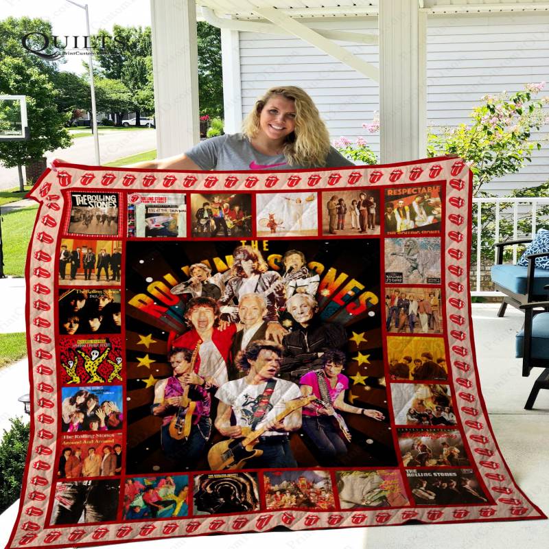 TLMus-The rolling stones Quilt Blanket