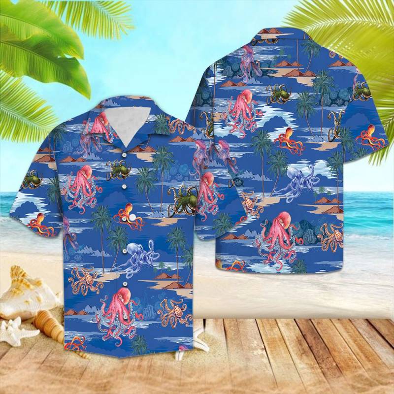 Amazing Octopus G5804- Hawaiian Shirt