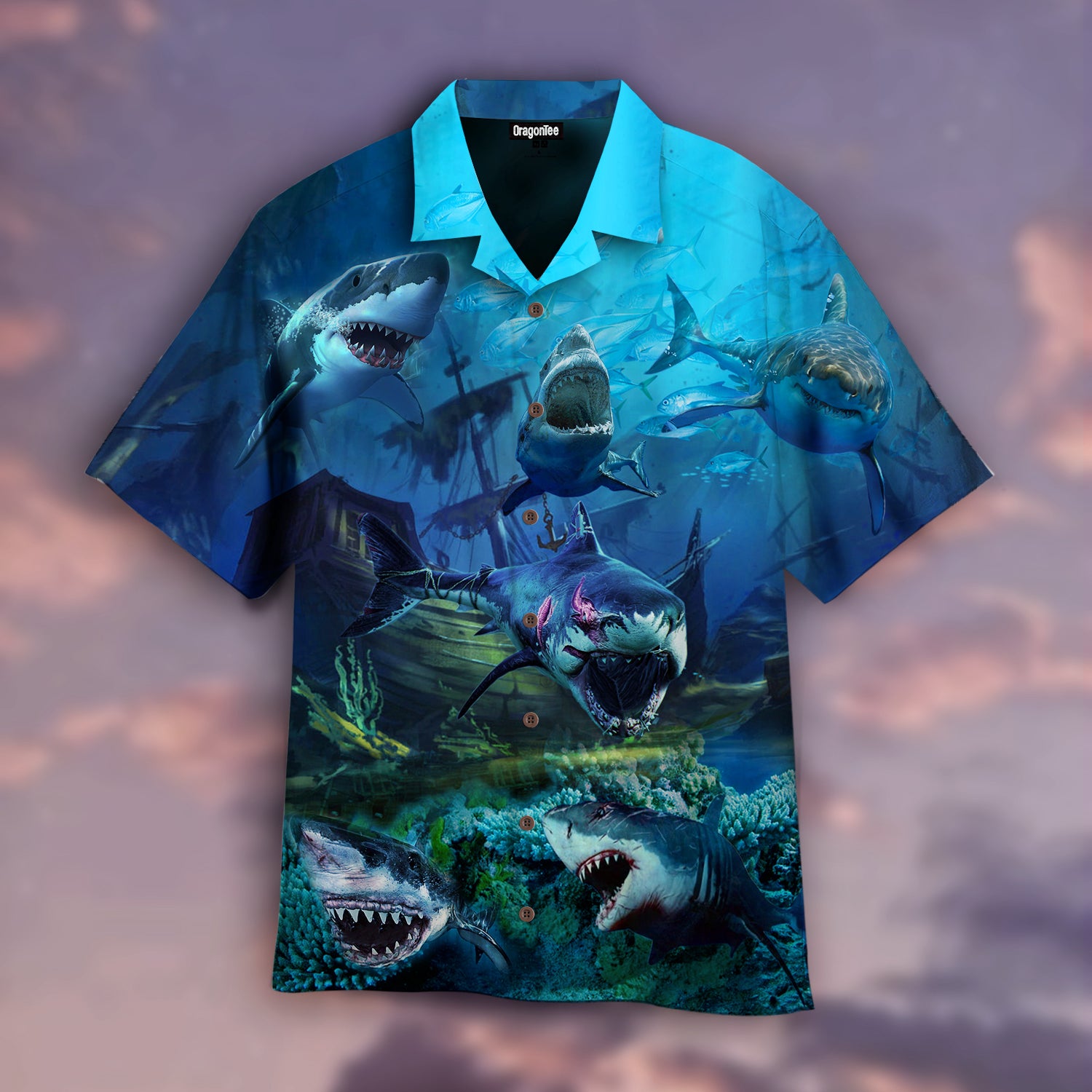 Oragontee In A World Full Of Be Shark Hawaii Shirt For Men Women Adult Ha23343