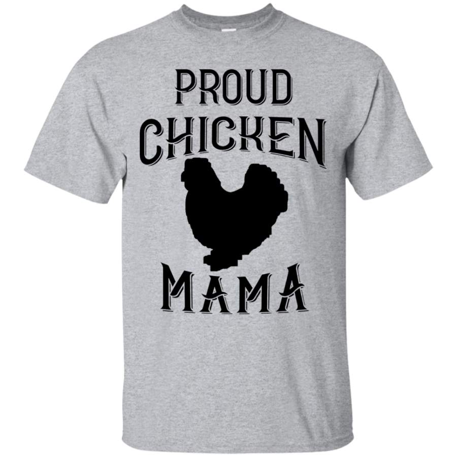 AGR Proud Chicken Mama TShirt Chicken Lady Black