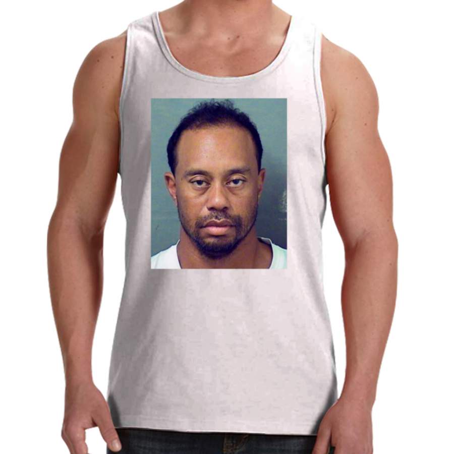 Tiger Woods Mugshot T-shirt Men’s Tank Tops