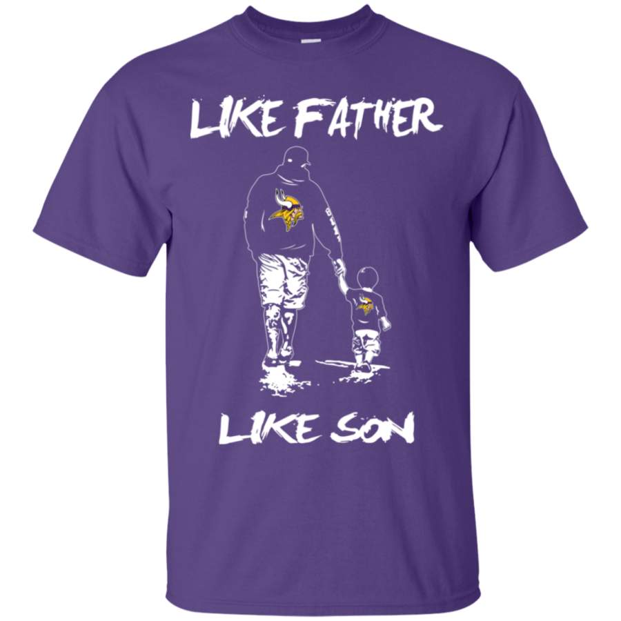 Happy Like Father Like Son Minnesota Vikings T Shirts