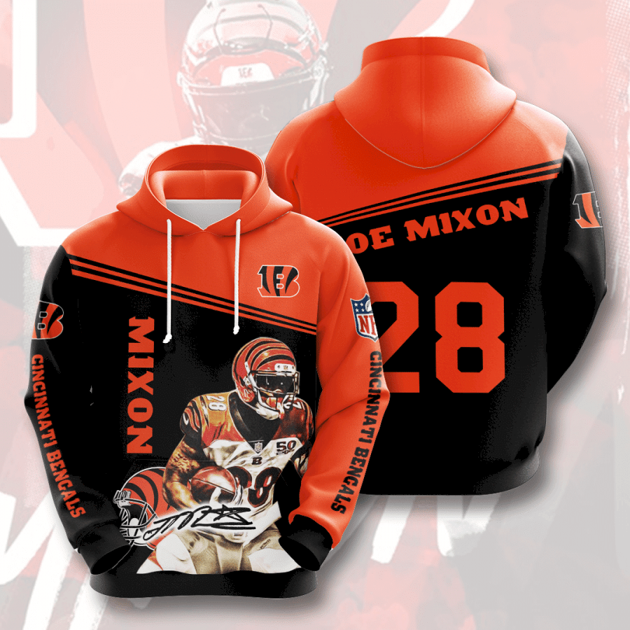 Cincinnati Bengals Joe Mixon 26 Ipq2316 53 Unisex 3D Hoodie Gift For Fans