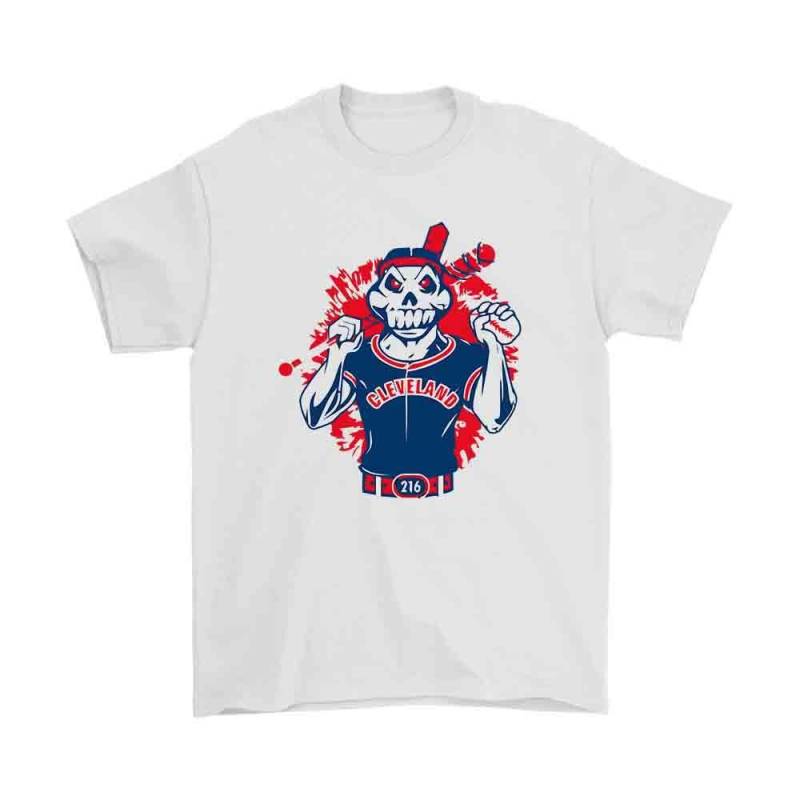 Cleveland Indians Skull Men’S T-Shirt