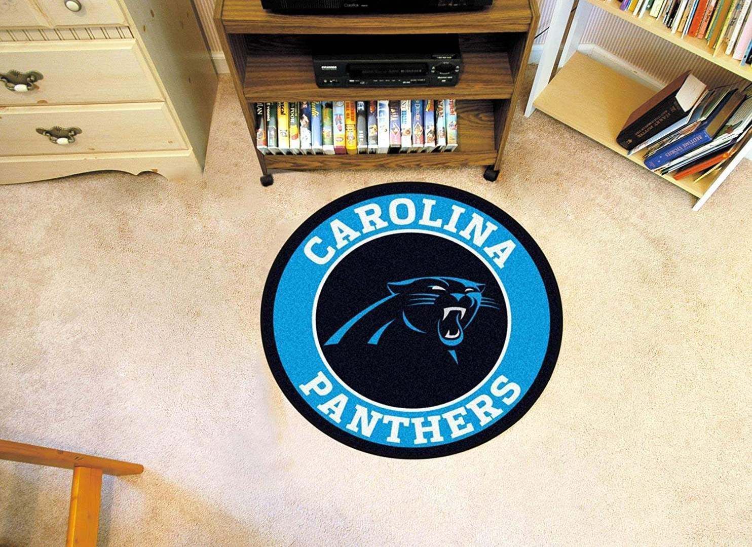 Carolina Panthers Round Carpet Football Rug Floor Decor The Us Decor Home Decor Living Room