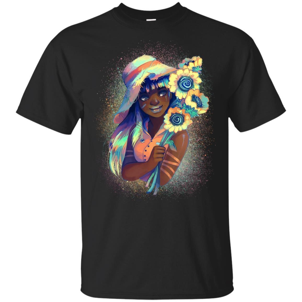 Pretty Black Girl T-Shirt African American Clothing For Melanin Pride