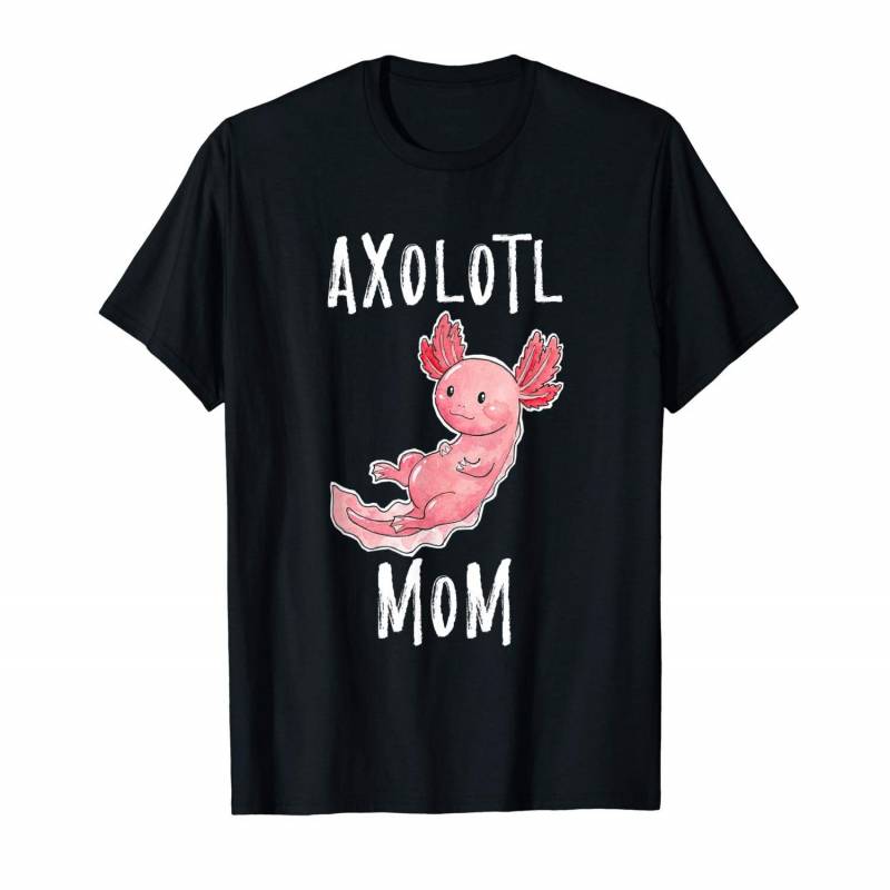 Axolotl Mom Watercolor – Cute Kawaii Mexican Salamander T-shirt