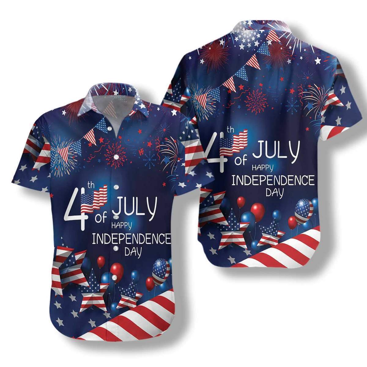 Hawaii Aloha Shirt Made In July Us Independence Day Ha54008