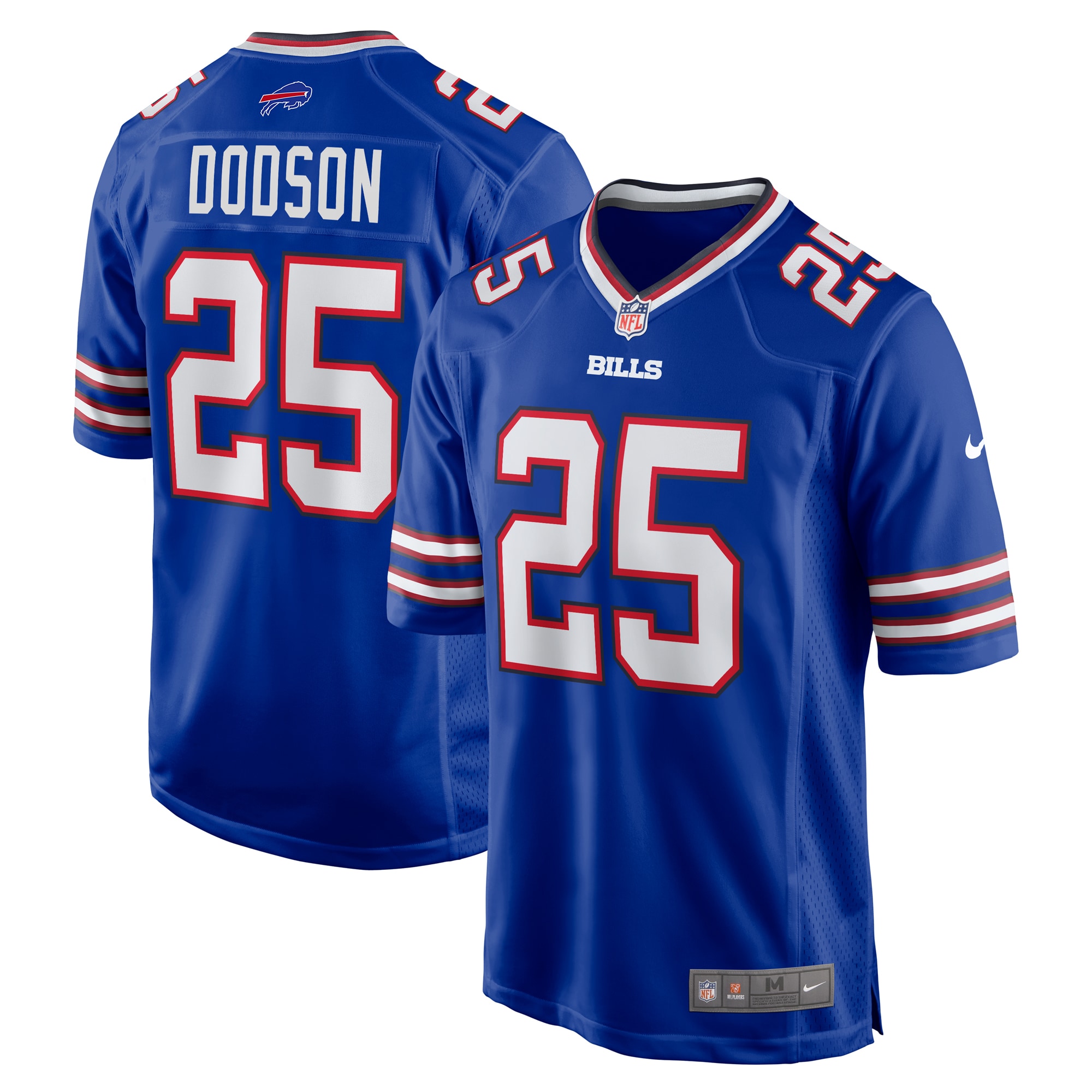 Tyrel Dodson Buffalo Bills Team Game Jersey – Royal