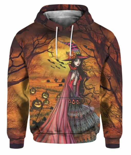 Halloween Pumpkin Witch 3D All Over Printed Shirts For Men And Women, Gift For Halloween Day, Happy Halloween