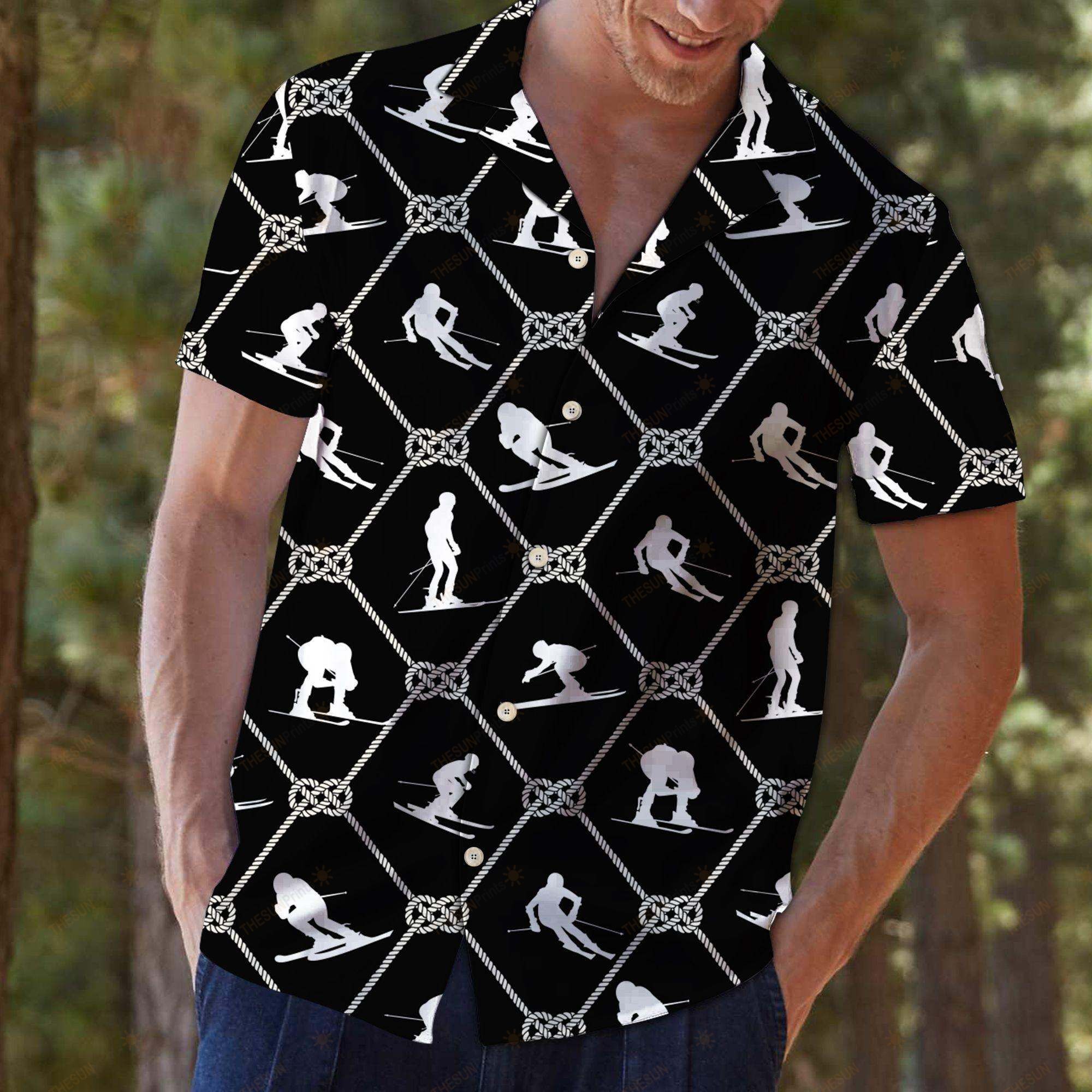 Skiing For Vacation Hawaiian Shirt Ha62642