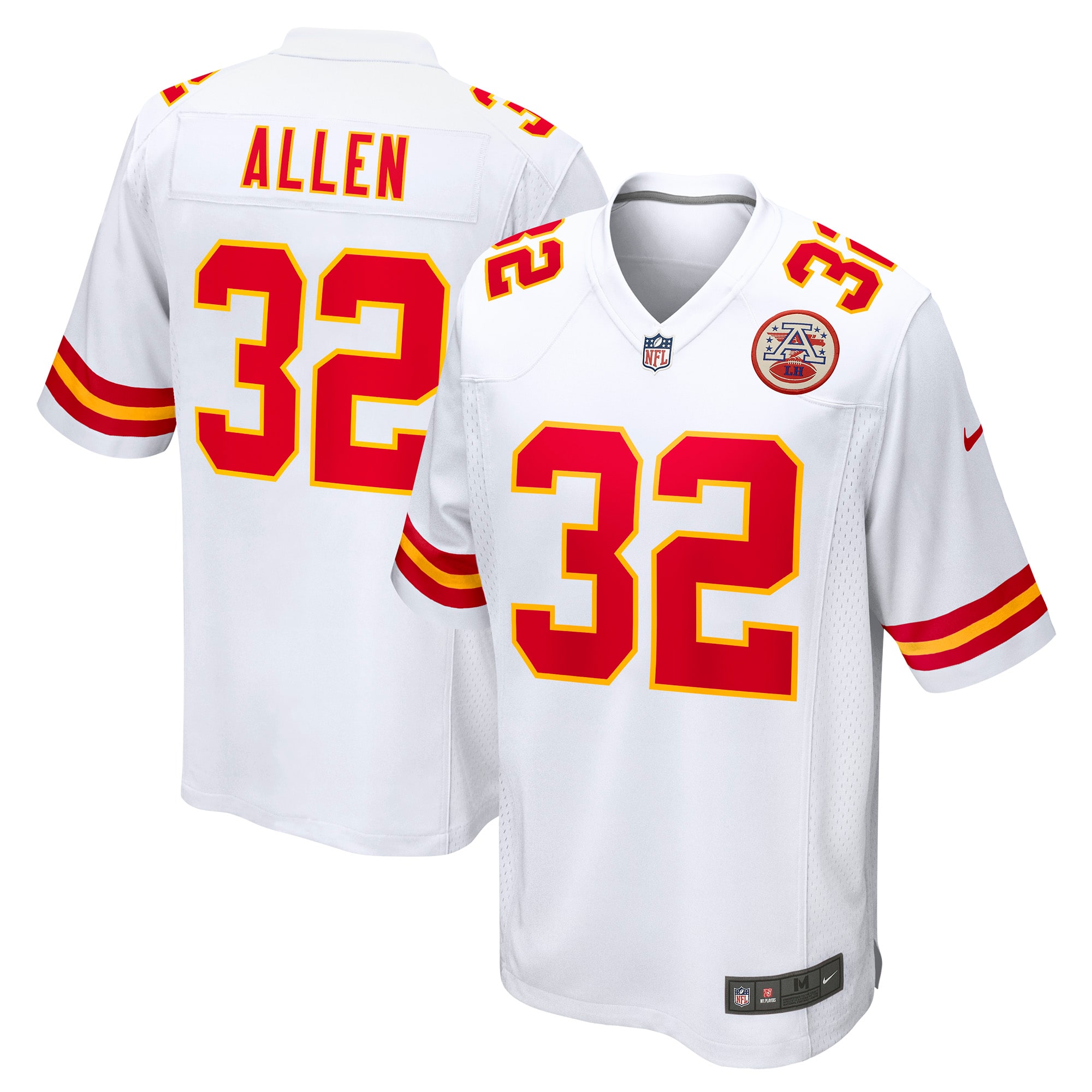 Men’s Kansas City Chiefs Marcus Allen White Retired Player Game Jersey