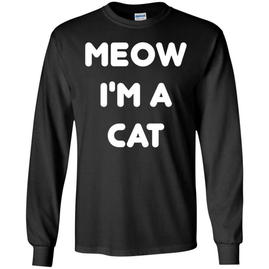 Meow Cat Halloween Costume LS shirt/Sweatshirt/Hoodie